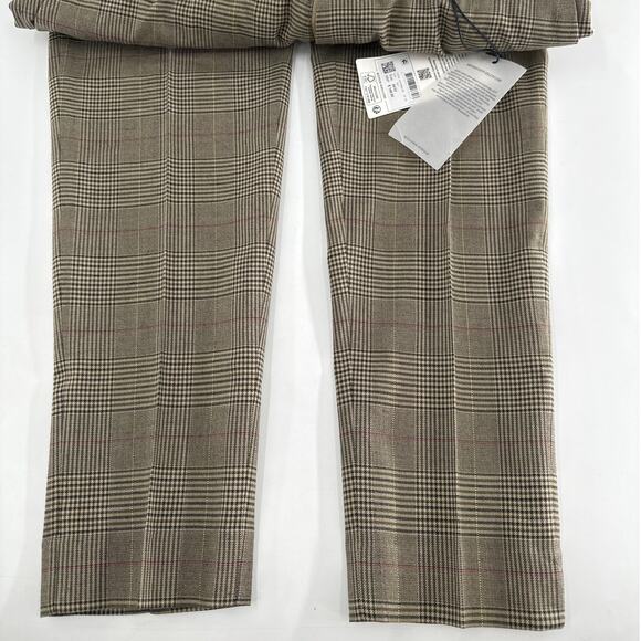 Scotch & Soda Men's Taupe Check Slim Tapered Fit Chino Pants Size 30/32 - Picture 9 of 12